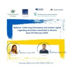 Collecting information of evidence and victims' rights regarding atrocities committed in Ukraine since 24 February 2022