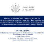 Legal and Social Consequences of Crimes of International Law in Ukraine